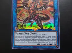 Yugioh - Darkness Metal, the Dragon of Dark Steel JUMP-EN087 Ultra Rare - Image 3