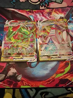Rayquaza VMAX 111/203 JUMBO CARD Holo VMAX Rare Evolving Skies Pokemon lot - Image 1