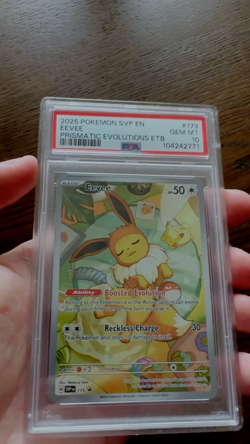 Pokemon TCG Eevee SVP 173 Prismatic Evolutions GEM MINT PSA 10 Card ETB - Image 2