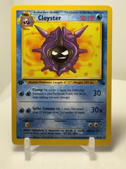 Pokemon Cloyster Card 32/62 Fossil Regular 1st Edition Vintage - Image 1
