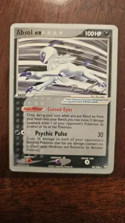Pokemon Tcg Absol EX 92/108 World Championship Card 2007 - Image 1