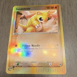 Pokemon Sandshrew 75/100 EX Sandstorm Reverse Holo 2003 Card - Image 1