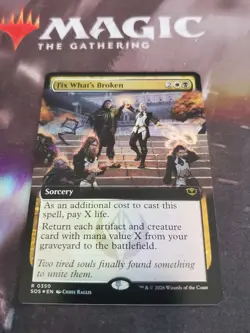 Mtg. Fix What's Broken. Foil Extended Art Secrets of Strixhaven. Pack Fresh - Image 1
