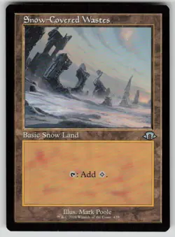 Snow-Covered Wastes (Retro Frame) Uncommon Modern Horizons 3 439 MTG NM 2024 - Image 1
