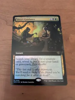 Dina's Guidance (Extended Art) - 349 - Foil - SOS - NM - MTG Magic the Gathering - Image 1