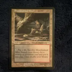 Magic The Gathering (MTG) Bloodstained Mire Vintage Land, Onslaught - Image 1