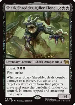 NM-Mint, English MTG Regular Shark Shredder, Killer Clone Teenage Mutant Ninja T - Image 1