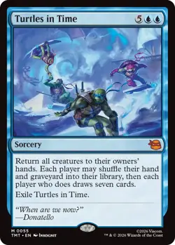 Light Play, English MTG Regular Turtles in Time Teenage Mutant Ninja Turtles (Ma - Image 1