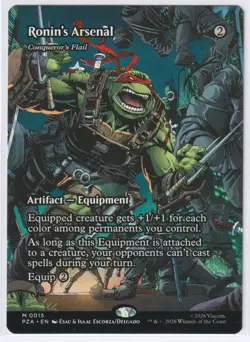 Ronin's Arsenal Conqueror's Flail (Borderless) 15 TMNT MTG Source Material M NM - Image 1