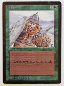 MtG - 1 x Ice Storm - Limited Edition Beta - Old School - Image 1