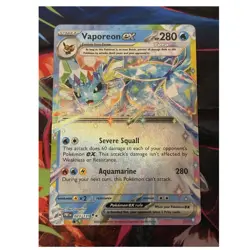 Vaporeon ex 023/131: Prismatic Evolution double rare Holo. NM Pokemon - Image 1