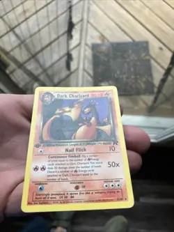 Pokemon Dark Charizard Team Rocket 21/82 Rare 1st Edition LP/MP - Image 2