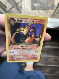 Pokemon Dark Charizard Team Rocket 21/82 Rare 1st Edition LP/MP - Image 3
