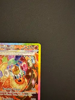Pokemon Flareon ex Sv: Prismatic Evolutions 146/131 Holo Special Illustration R… - Image 3