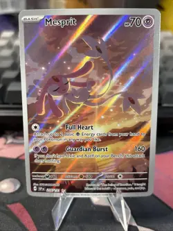 Mesprit 204/191 Illustration Rare Pokemon TCG Surging Sparks Near Mint Condition - Image 3