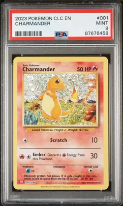 Pokemon PSA 9 GEM MT TCG Classic Charizard Deck Charmander 001/034 CLC English - Image 1