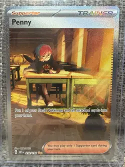 Pokemon SV Scarlet & Violet Penny Trainer 252/198 ALT Secret Illustration RARE - Image 1