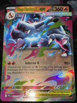 Pokemon Mega Charizard X EX Double Rare Holo 013/094 Phantasmal Flames English - Image 1