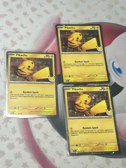 TCG Pokemon Pikachu 2026 Pokemon Day Holo 30th Anniversary Stamped Promo 051/162 - Image 2