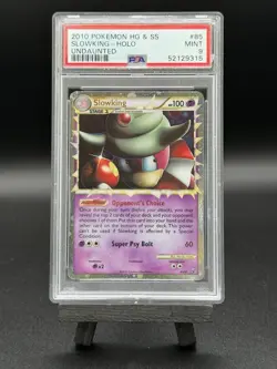 2010 POKEMON SLOWKING PRIME #85 HOLO ULTRA RARE UNDAUNTED HGSS - PSA 9 MINT - Image 1