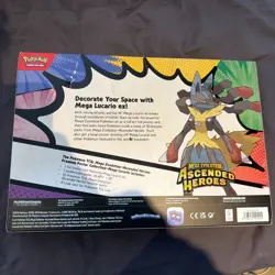 Mega Lucario Premium Poster Collection -Ascended Heroes -New & Sealed- Pokemon - Image 2