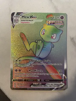 Mew VMAX-Fusion Strike/Secret Rare - 268/264 - Full Art Holo Pokemon TCG - Image 1