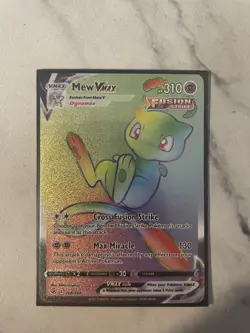 Mew VMAX-Fusion Strike/Secret Rare - 268/264 - Full Art Holo Pokemon TCG - Image 3