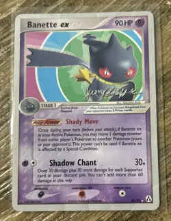 2006 Pokemon Banette Lv. ex 85/92 90HP World Championships TCG Creases - Image 1