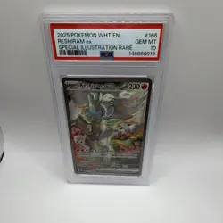 Pokemon TCG Reshiram ex Sv: White Flare 166/086 Special Illustration Rare PSA 10 - Image 1