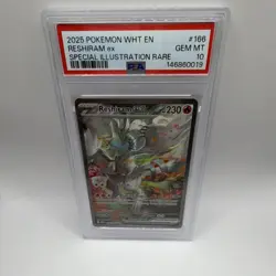 Pokemon TCG Reshiram ex Sv: White Flare 166/086 Special Illustration Rare PSA 10 - Image 2