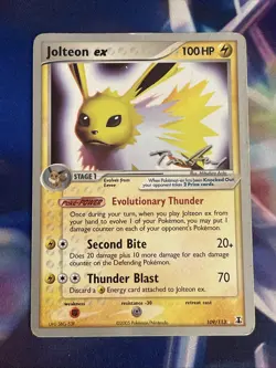 Jolteon EX -EX Delta Species -109/113- World Championships 2007 Pokemon TCG MP - Image 2