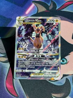 Zeraora VSTAR GG43/GG70 Holo VSTAR Rare Crown Zenith Galarian Gallery Pokemon NM - Image 1
