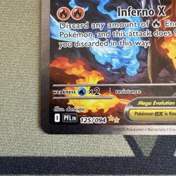 Pokemon TCG Phantasmal Flames Mega Charizard X ex 125/094 SIR - Image 4