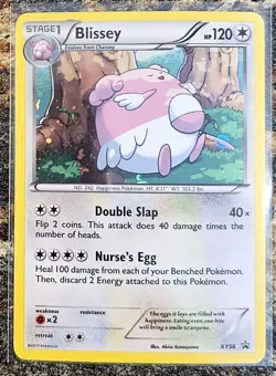 Pokemon 2013 Black Star Promo Blissey XY56 Holo LP - Image 1