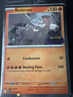 Pokemon TCG Phantasmal Flames Reshiram Black Star Promo 017/094 SEALED - NM - Image 2