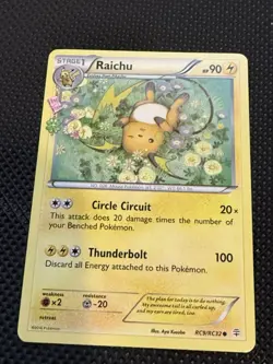 Pokemon TCG Raichu Generations Radiant Collection Card #RC9/RC32 LP/MP - Image 1