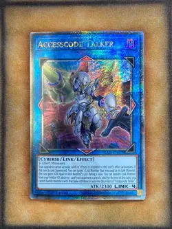 Yugioh Accesscode Talker RA04-EN079 Quarter Century Rare Alt Art 1st Ed NM - Image 1