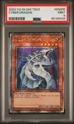 Yu-Gi-Oh! PSA 9 2023 TN23 Cyber Dragon #EN005 MINT - Image 1