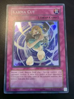 Karma Cut - DR04-EN173 - Super Rare VLP Dark Revelation 4 Yugioh - Image 3