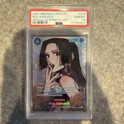 2023 ONE PIECE OP04-KINGDOMS OF INTRIGUE #078 BOA HANCOCK PSA 10 - Image 1