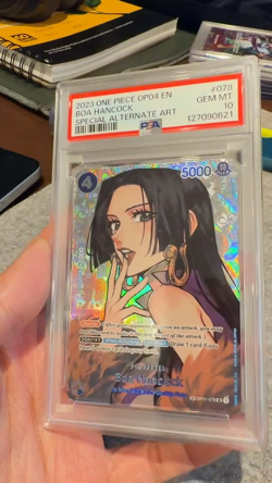 2023 ONE PIECE OP04-KINGDOMS OF INTRIGUE #078 BOA HANCOCK PSA 10 - Image 2