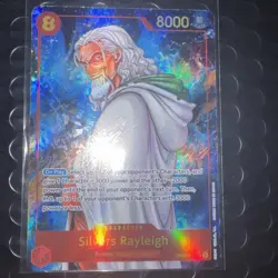 Silvers Rayleigh OP08-118 SEC Alt Art | One Piece CCG Two Legends Foil English - Image 1