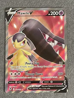 Mawile V - 178/195 - Pokemon Silver Tempest Sword & Shield Full Art Card NM - Image 1