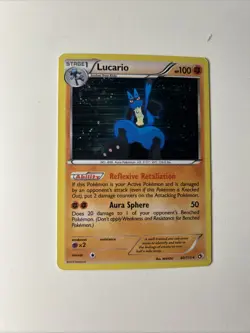 Pokemon Lucario 80/113 Legendary Treasures Holo Rare Stage 1 Card 100HP English - Image 1