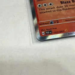 Pokemon TCG Entei Scarlet & Violet Paldean Fates Holo Shiny Rare Card 112/091 - Image 3
