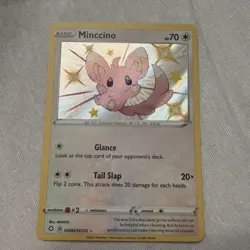 Pokemon Card - Minccino Shining Fates SV093/SV122 Shiny Holo Rare - Image 1