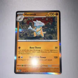 2x - Marowak MEW Set 105/165 Holo Creature Pokemon TCG Cards English - Image 4