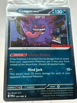 Pokemon Gengar GameStop Stamp Promo Card 050/088 Sealed - Image 2