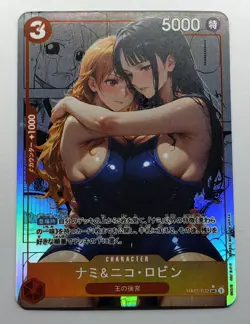 Nico Robin Nami One Piece CARTE ACG Goddess Story Anime Waifu Holo Foil Card - Image 1