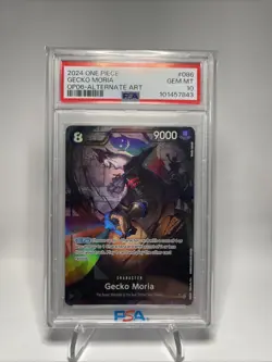 Gecko Moria OP06-086 Wings Of The Captain Alt Art One Piece PSA 10 Gem Mint - Image 1